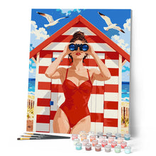 Carica l'immagine nel visualizzatore di Gallery, Dipingere con i numeri - Sguardo sul Mare