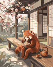 Carica l'immagine nel visualizzatore di Gallery, Dipingere con i numeri - Pausa Ramen sotto i Ciliegi in Fiore Figured'Art