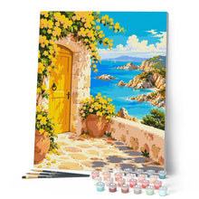 Carica l'immagine nel visualizzatore di Gallery, Dipingere con i numeri - Terrazza Mediterranea sul Mare