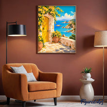 Carica l'immagine nel visualizzatore di Gallery, Dipingere con i numeri - Terrazza Mediterranea sul Mare