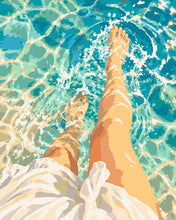 Carica l'immagine nel visualizzatore di Gallery, Dipingere con i numeri - Nell’Acqua Turchese al Sole Figured'Art