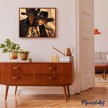 Carica l'immagine nel visualizzatore di Gallery, Dipingere con i numeri - Coppia Western Romantica