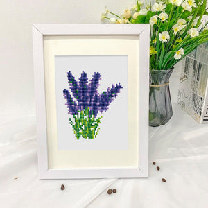 Mini Set Diamond Painting 15x20cm (4 pezzi) Senza Cornice - Quartetto Floreale