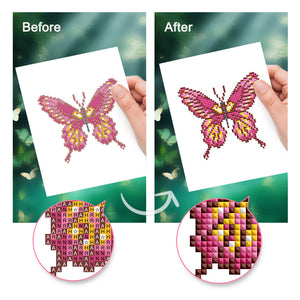 Mini Set Diamond Painting 15x20cm (4 pezzi) - Ali Vibranti