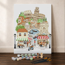 Carica l'immagine nel visualizzatore di Gallery, Kit Regalo per Dipingere con i Numeri - Dolce Vita in Italia