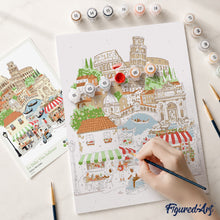 Carica l'immagine nel visualizzatore di Gallery, Kit Regalo per Dipingere con i Numeri - Dolce Vita in Italia