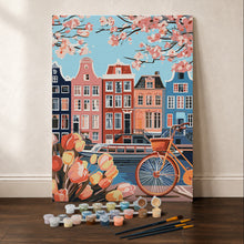 Carica l'immagine nel visualizzatore di Gallery, Kit Regalo per Dipingere con i Numeri - Primavera ad Amsterdam