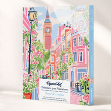 Carica l'immagine nel visualizzatore di Gallery, Kit Regalo per Dipingere con i Numeri - Londra dai Toni Pastello Figured'Art
