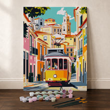 Carica l'immagine nel visualizzatore di Gallery, Kit Regalo per Dipingere con i Numeri - Strade di Lisbona