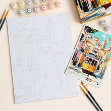Carica l'immagine nel visualizzatore di Gallery, Kit Regalo per Dipingere con i Numeri - Strade di Lisbona