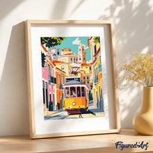 Carica l'immagine nel visualizzatore di Gallery, Kit Regalo per Dipingere con i Numeri - Strade di Lisbona