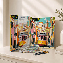 Carica l'immagine nel visualizzatore di Gallery, Kit Regalo per Dipingere con i Numeri - Strade di Lisbona