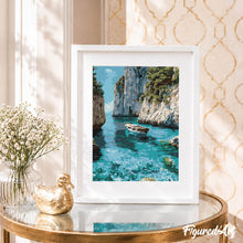 Carica l'immagine nel visualizzatore di Gallery, Kit Regalo per Dipingere con i Numeri - Cala Blu Tranquilla