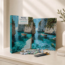 Carica l'immagine nel visualizzatore di Gallery, Kit Regalo per Dipingere con i Numeri - Cala Blu Tranquilla