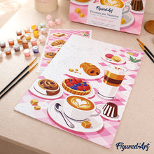 Carica l'immagine nel visualizzatore di Gallery, Kit Regalo per Dipingere con i Numeri - Dolce Colazione