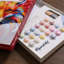 Carica l'immagine nel visualizzatore di Gallery, Kit Regalo per Dipingere con i Numeri - Volpe Astratta Colorata