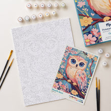 Carica l'immagine nel visualizzatore di Gallery, Kit Regalo per Dipingere con i Numeri - Dolce Gufo