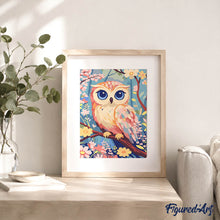 Carica l'immagine nel visualizzatore di Gallery, Kit Regalo per Dipingere con i Numeri - Dolce Gufo