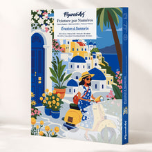 Carica l'immagine nel visualizzatore di Gallery, Kit Regalo per Dipingere con i Numeri - Fuga a Santorini Figured'Art