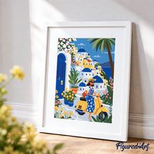 Carica l'immagine nel visualizzatore di Gallery, Kit Regalo per Dipingere con i Numeri - Fuga a Santorini
