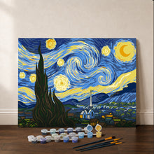 Carica l'immagine nel visualizzatore di Gallery, Kit Regalo per Dipingere con i Numeri - Notte stellata
Vincent van Gogh