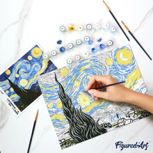 Carica l'immagine nel visualizzatore di Gallery, Kit Regalo per Dipingere con i Numeri - Notte stellata
Vincent van Gogh