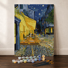 Carica l'immagine nel visualizzatore di Gallery, Kit Regalo per Dipingere con i Numeri - Terrazza del caffè la sera
Vincent van Gogh