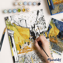 Carica l'immagine nel visualizzatore di Gallery, Kit Regalo per Dipingere con i Numeri - Terrazza del caffè la sera
Vincent van Gogh