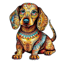 Carica l&#39;immagine nel visualizzatore di Gallery, Puzzle 2D in legno - Cucciolo di Bassotto Carino