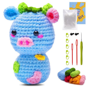 Kit Amigurumi - Mucca Blu