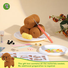 Carica l&#39;immagine nel visualizzatore di Gallery, Kit Amigurumi - Barboncino Marrone