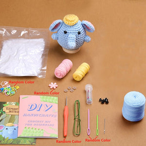 Kit Amigurumi - Elefante con cappello