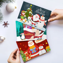 Carica l&#39;immagine nel visualizzatore di Gallery, Dipingere con i numeri Set di 6 Biglietti di Natale Fai da Te - Serie 1