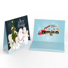 Carica l&#39;immagine nel visualizzatore di Gallery, Dipingere con i numeri Set di 6 Biglietti di Natale Fai da Te - Serie 1