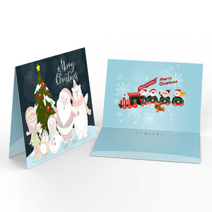Dipingere con i numeri Set di 6 Biglietti di Natale Fai da Te - Serie 1