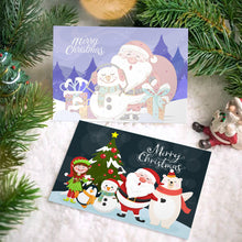 Carica l&#39;immagine nel visualizzatore di Gallery, Dipingere con i numeri Set di 6 Biglietti di Natale Fai da Te - Serie 1