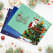 Carica l&#39;immagine nel visualizzatore di Gallery, Dipingere con i numeri Set di 6 Biglietti di Natale Fai da Te - Serie 2