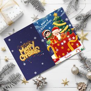Dipingere con i numeri Set di 6 Biglietti di Natale Fai da Te - Serie 2