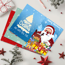 Carica l&#39;immagine nel visualizzatore di Gallery, Dipingere con i numeri Set di 6 Biglietti di Natale Fai da Te - Serie 3