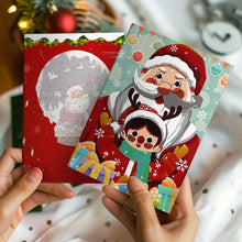 Carica l&#39;immagine nel visualizzatore di Gallery, Dipingere con i numeri Set di 6 Biglietti di Natale Fai da Te - Serie 3