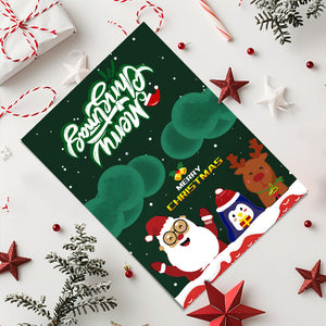 Dipingere con i numeri Set di 6 Biglietti di Natale Fai da Te - Serie 4