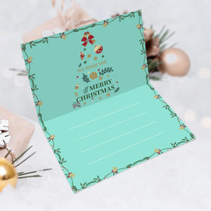 Dipingere con i numeri Set di 6 Biglietti di Natale Fai da Te - Serie 4