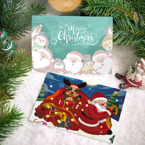Dipingere con i numeri Set di 6 Biglietti di Natale Fai da Te - Serie 4
