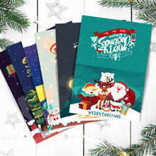 Carica l&#39;immagine nel visualizzatore di Gallery, Dipingere con i numeri Set di 6 Biglietti di Natale Fai da Te - Serie 5