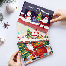 Carica l&#39;immagine nel visualizzatore di Gallery, Dipingere con i numeri Set di 6 Biglietti di Natale Fai da Te - Serie 5