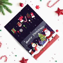 Carica l&#39;immagine nel visualizzatore di Gallery, Dipingere con i numeri Set di 6 Biglietti di Natale Fai da Te - Serie 5