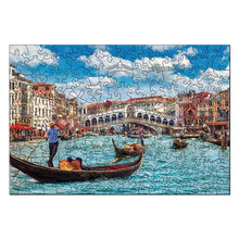Carica l&#39;immagine nel visualizzatore di Gallery, Puzzle in Legno Adulti - Scena del Canale di Venezia