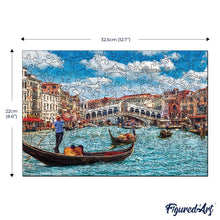Carica l&#39;immagine nel visualizzatore di Gallery, Puzzle in Legno Adulti - Scena del Canale di Venezia