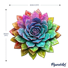 Carica l&#39;immagine nel visualizzatore di Gallery, Puzzle in Legno Adulti - Pianta grassa multicolore