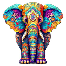 Carica l&#39;immagine nel visualizzatore di Gallery, Puzzle in Legno Adulti - Elefante Maestoso
